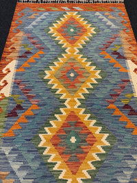 Handvävd Ull kelimmatta - 120 x 80 cm