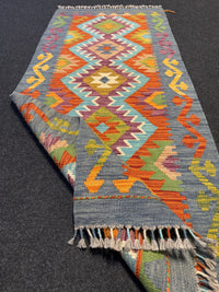 Handvävd Ull kelimmatta - 152 x 64 cm