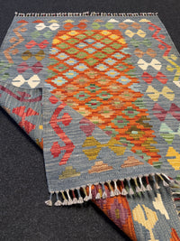 Handvävd Ull kelimmatta - 125 x 86 cm