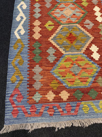 Handvävd Ull kelimmatta - 126 x 83 cm