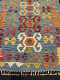 Handvävd Ull kelimmatta - 125 x 78 cm