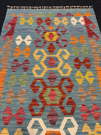 Handvävd Ull kelimmatta - 125 x 78 cm