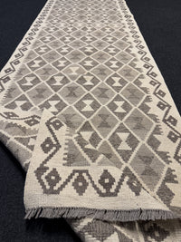 Handvävd Ull kelimmatta - 384 x 82 cm