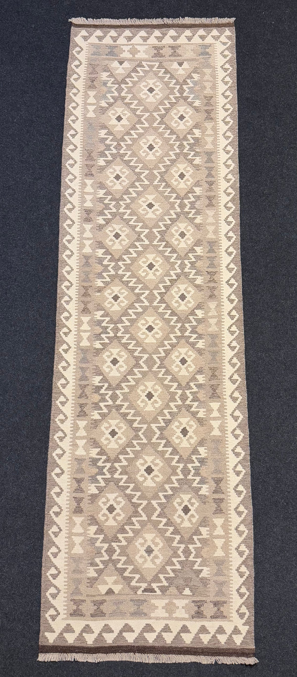 Handvävd Ull kelimmatta - 286 x 79 cm