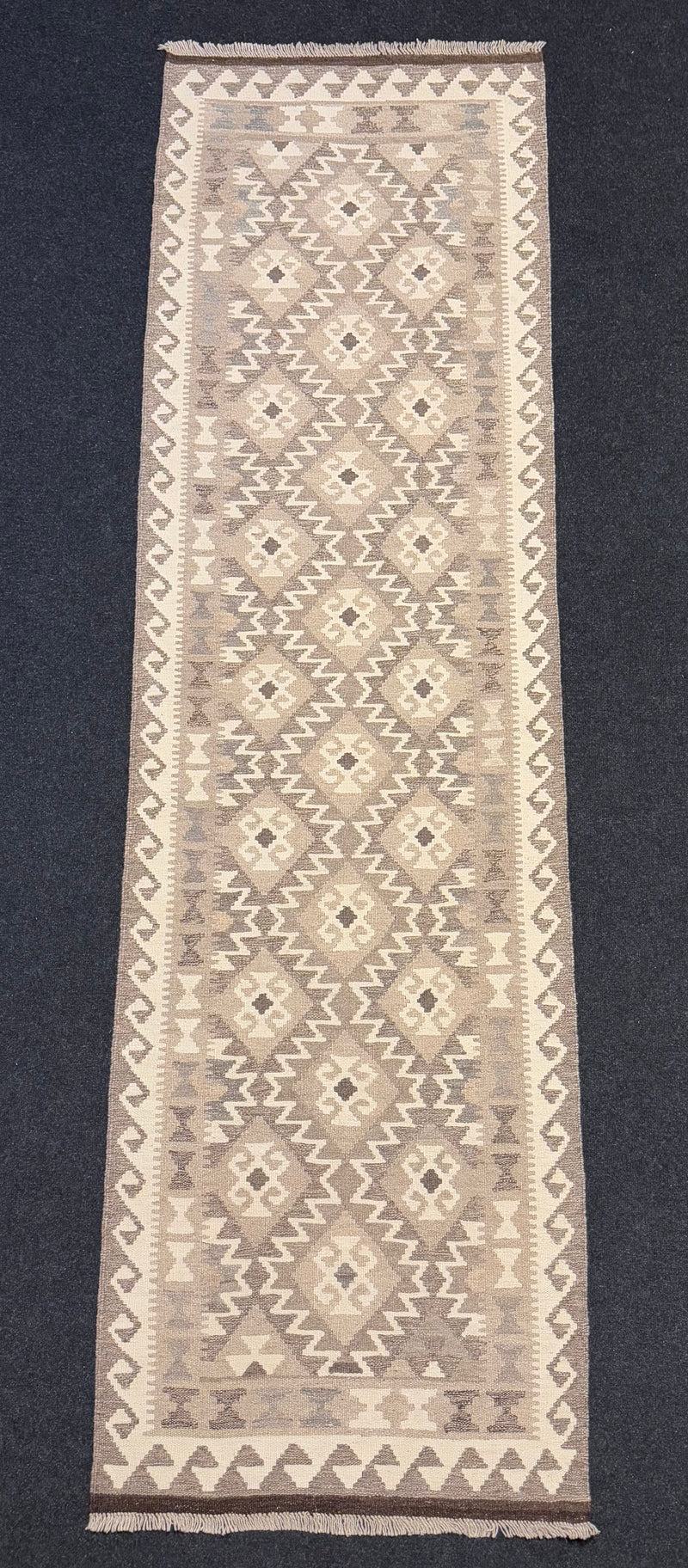 Handvävd Ull kelimmatta - 286 x 79 cm