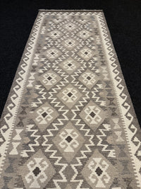 Handvävd Ull kelimmatta - 286 x 79 cm