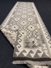 Handvävd Ull kelimmatta - 286 x 79 cm