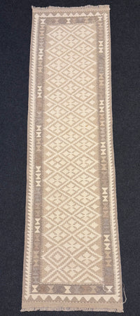 Handvävd Ull kelimmatta - 303 x 80 cm