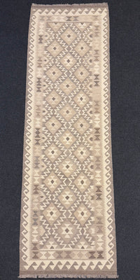 Handvävd Ull kelimmatta - 295 x 90 cm