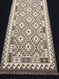 Handvävd Ull kelimmatta - 295 x 90 cm