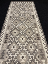 Handvävd Ull kelimmatta - 295 x 90 cm