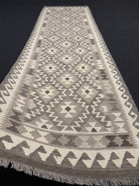 Handvävd Ull kelimmatta - 295 x 90 cm