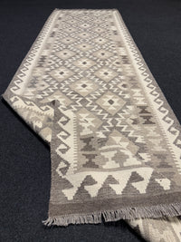 Handvävd Ull kelimmatta - 295 x 90 cm