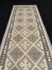 Handvävd Ull kelimmatta - 287 x 73 cm