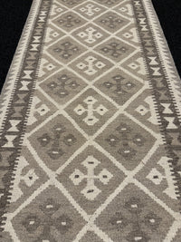 Handvävd Ull kelimmatta - 287 x 73 cm