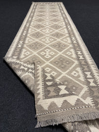 Handvävd Ull kelimmatta - 287 x 73 cm