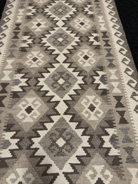 Handvävd Ull kelimmatta - 286 x 81 cm