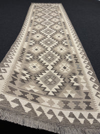 Handvävd Ull kelimmatta - 286 x 81 cm