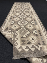 Handvävd Ull kelimmatta - 286 x 81 cm