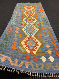 Handvävd Ull kelimmatta - 200 x 80 cm