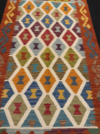 Handvävd Ull kelimmatta - 156 x 99 cm