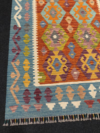 Handvävd Ull kelimmatta - 145 x 102 cm