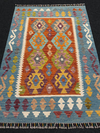 Handvävd Ull kelimmatta - 145 x 102 cm