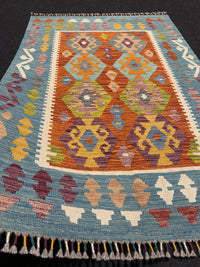 Handvävd Ull kelimmatta - 145 x 102 cm