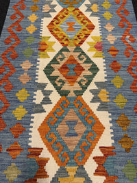 Handvävd Ull kelimmatta - 193 x 80 cm