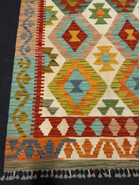 Handvävd Ull kelimmatta - 129 x 86 cm