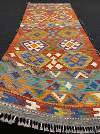 Handvävd Ull kelimmatta - 210 x 83 cm