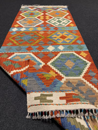 Handvävd Ull kelimmatta - 198 x 77 cm