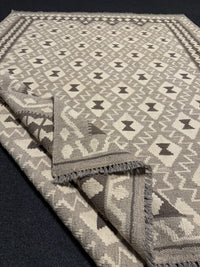 Handvävd Ull kelimmatta - 238 x 168 cm