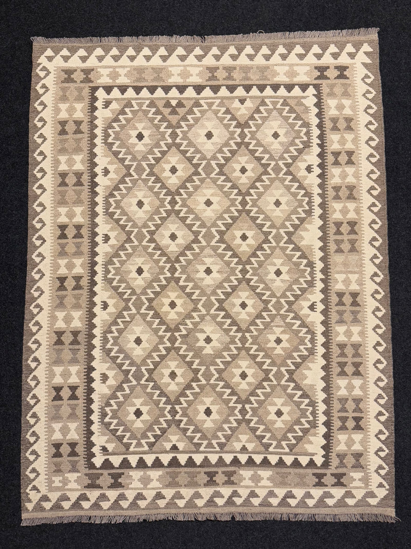 Handvävd Ull kelimmatta - 201 x 153 cm