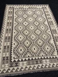 Handvävd Ull kelimmatta - 201 x 153 cm