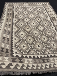 Handvävd Ull kelimmatta - 201 x 153 cm