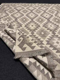 Handvävd Ull kelimmatta - 204 x 156 cm