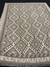 Handvävd Ull kelimmatta - 200 x 161 cm