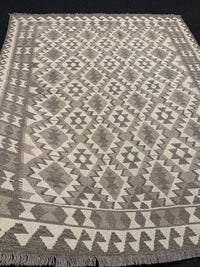 Handvävd Ull kelimmatta - 194 x 161 cm