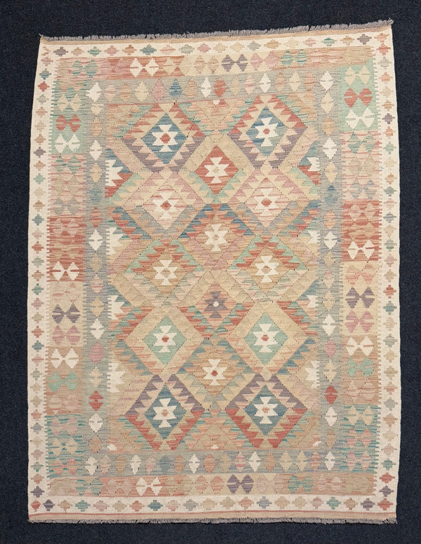 Handvävd Ull kelimmatta - 207 x 155 cm