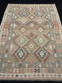 Handvävd Ull kelimmatta - 207 x 155 cm