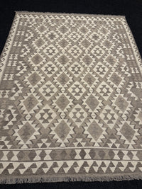 Handvävd Ull kelimmatta - 200 x 161 cm