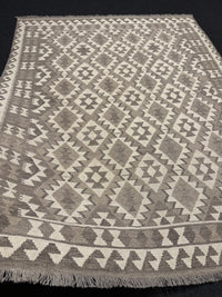 Handvävd Ull kelimmatta - 200 x 161 cm