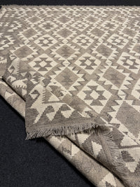 Handvävd Ull kelimmatta - 200 x 161 cm