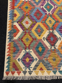 Handvävd Ull kelimmatta - 189 x 127 cm