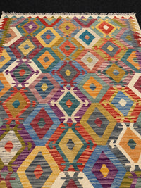 Handvävd Ull kelimmatta - 189 x 127 cm