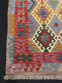 Handvävd Ull kelimmatta - 181 x 123 cm