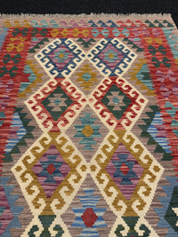 Handvävd Ull kelimmatta - 181 x 123 cm