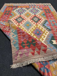 Handvävd Ull kelimmatta - 181 x 123 cm