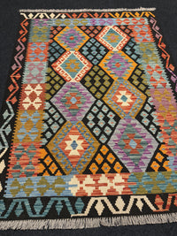 Handvävd Ull kelimmatta - 170 x 128 cm